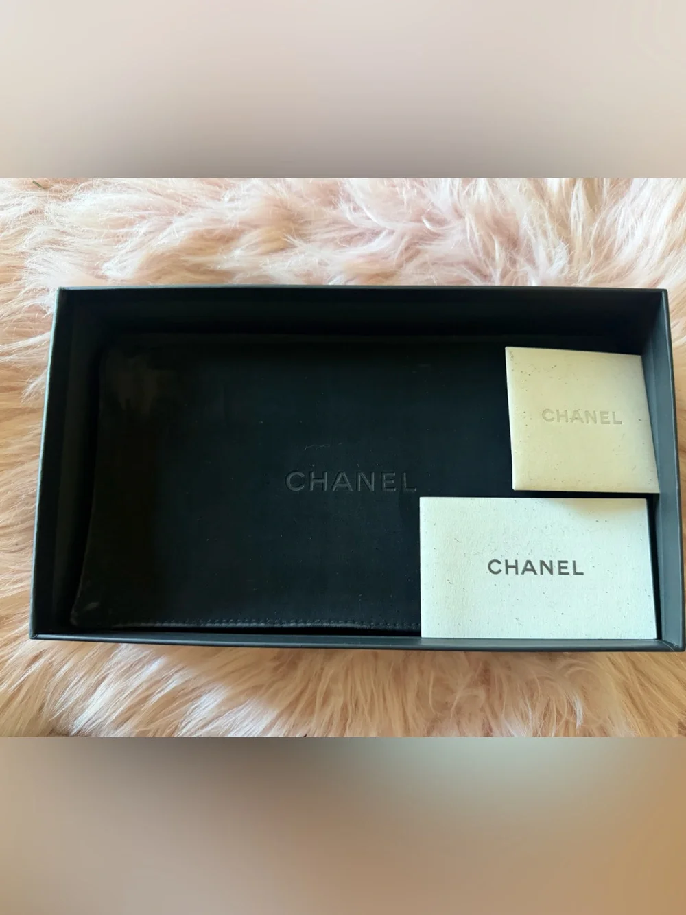 🖤🤍Chanel CC Logo Quilted Lambskin Long Zippy Wallet🤍🖤